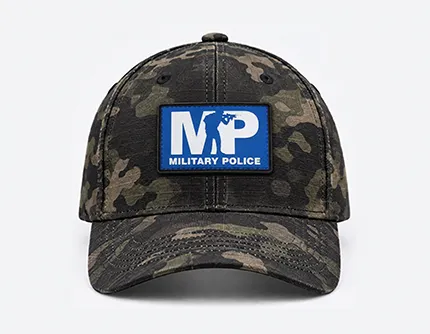 PVC Patches for Hats Custom PVC patch size guide for front center hat placement