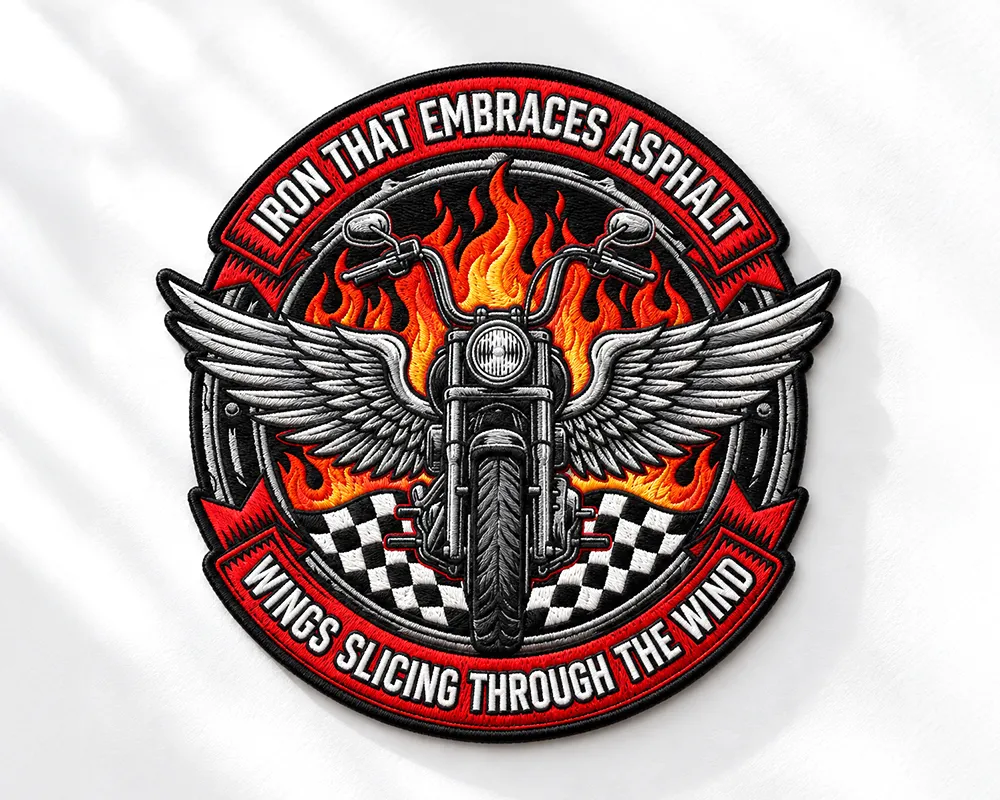 Embroidered Motorcycle Patches