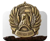 Die Struck Police Challenge Coin With Custom Badge Design