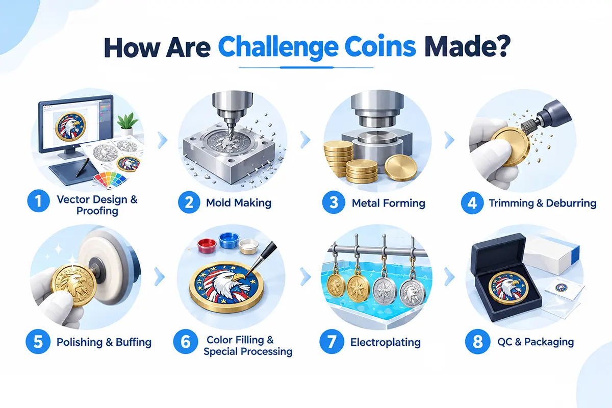How are challenge coins made How are challenge coins made