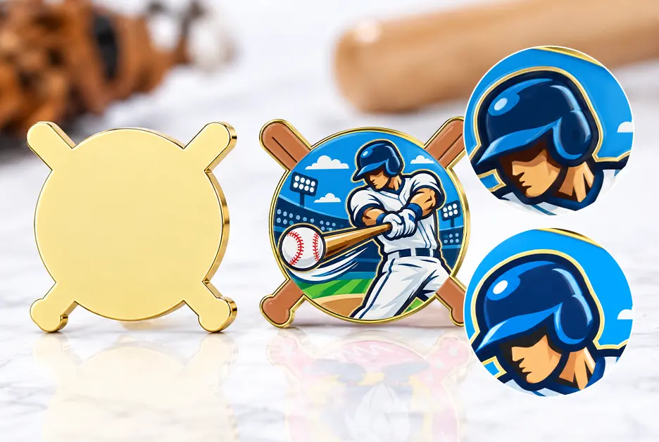 Custom Baseball Pins in 24 Hours