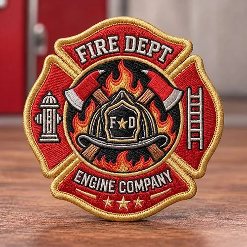 Custom Embroidered Fire Department Patches