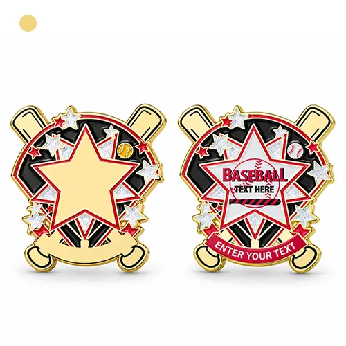 Star Baseball Trading Pin