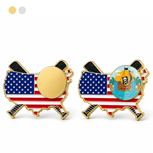 Flag Trading Pin