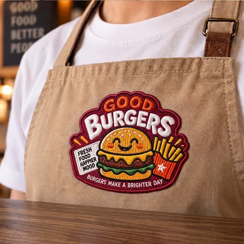 Custom Embroidery Patches for Aprons