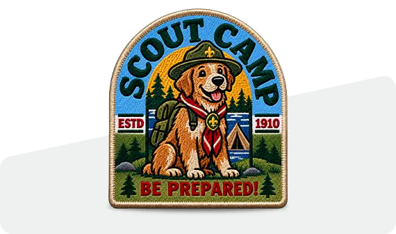 100% Embroidered Custom Scout Patches