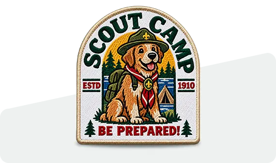 50% Embroidered Custom Scout Patches