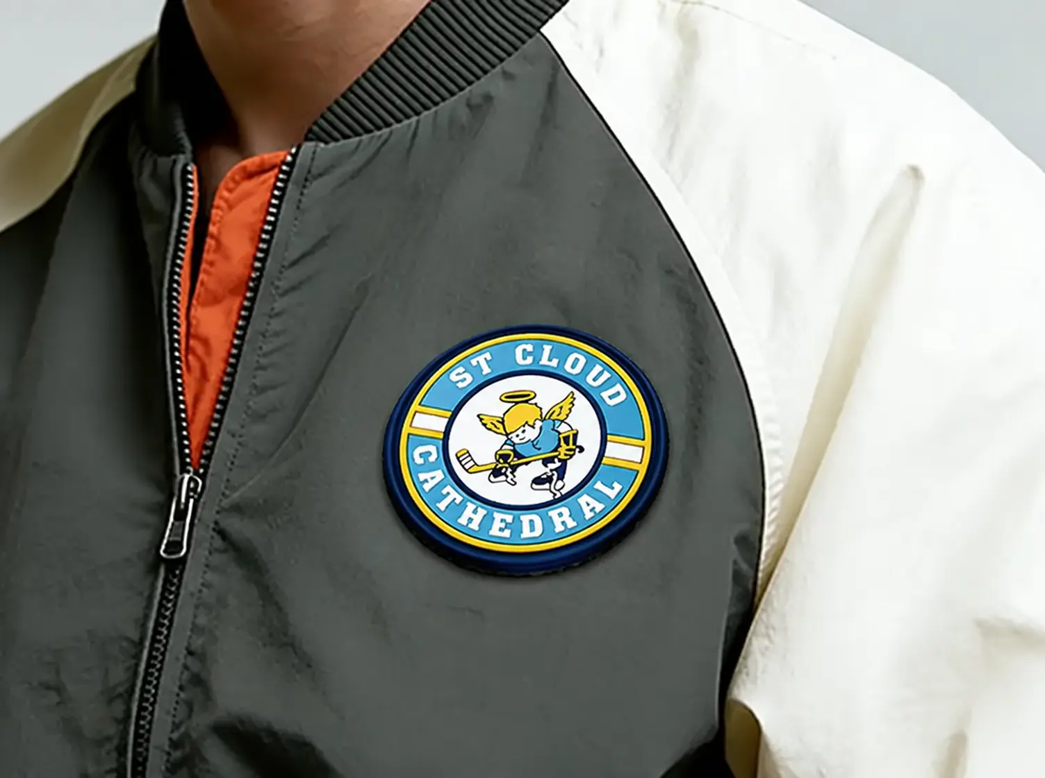 attach the velcro patches