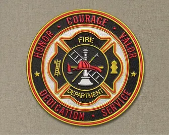 Embroidered Fire Department Patches Embroidered Fire Department Patches