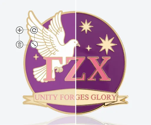 Dove Star Sorority Pins Template