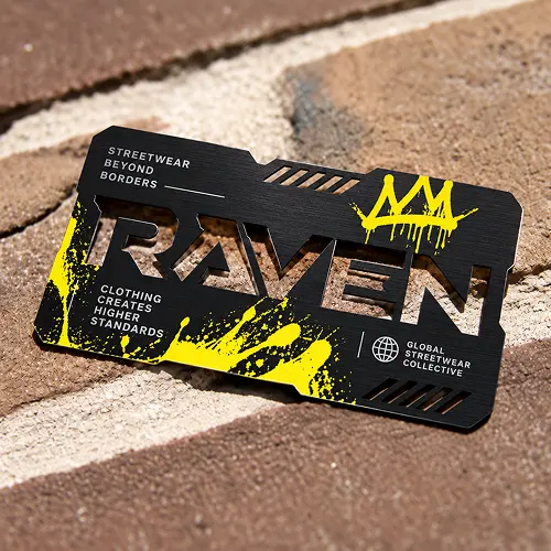 Graffiti Letter Cutout Black Metal Card Graffiti Letter Cutout Black Metal Card