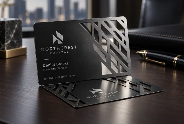 Cut Out Black Metal Cards Cut Out Black Metal Cards
