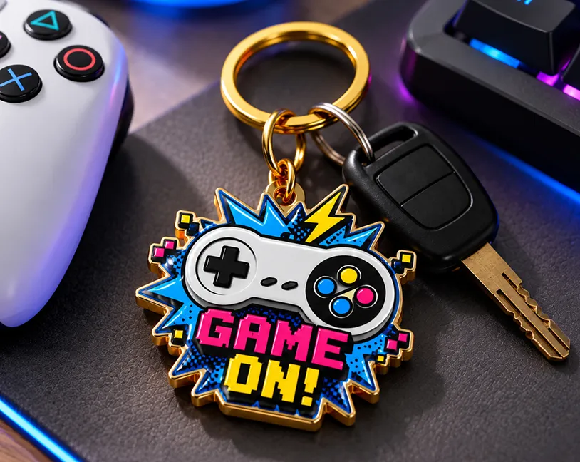 Business Printed Metal Keychain