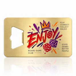 Bottle Opener Gold Business Cards