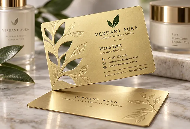 Luxurious Gold Metal Cards