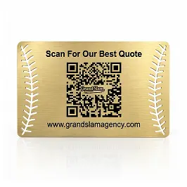 QR Code Gold Business Cards