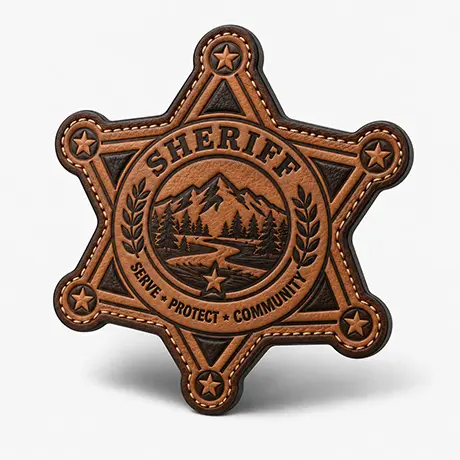 Custom Leather Police Patches Custom Leather Police Patches