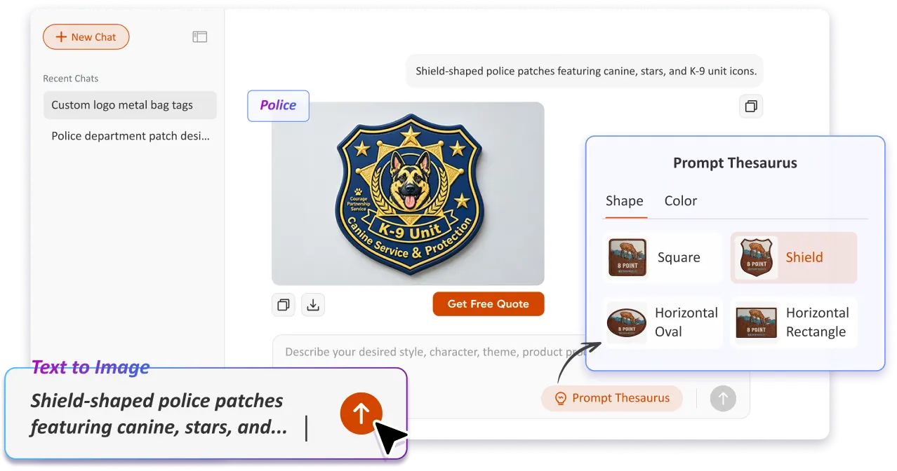 Free Text to Image Art AI Patch Generator Free Text to Image Art AI Patch Generator