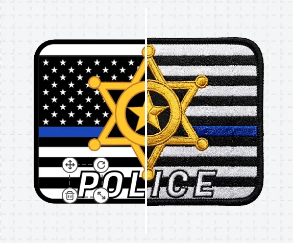 Sheriff Star Police Patch Template Sheriff Star Police Patch Template