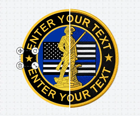 Patriot Circle Police Patch Template Patriot Circle Police Patch Template