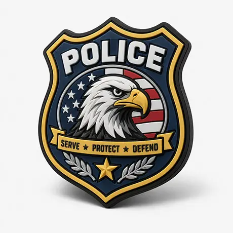 Custom PVC Police Patches Custom PVC Police Patches