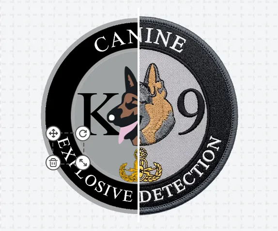 K9 Canine Police Patch Template K9 Canine Police Patch Template