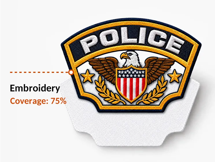 75% Embroidered Patches 75% Embroidered Patches