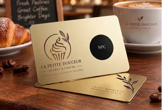 Premium Gold NFC Metal Business Cards Premium Gold NFC Metal Business Cards