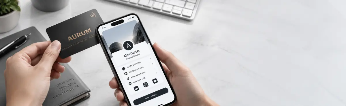 Use Metal NFC Business Card Use Metal NFC Business Card