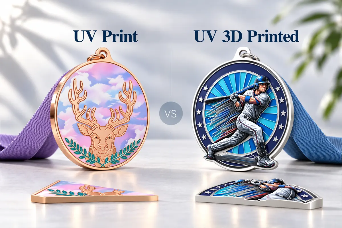 UV Print vs. UV 3D Printed UV Print vs. UV 3D Printed