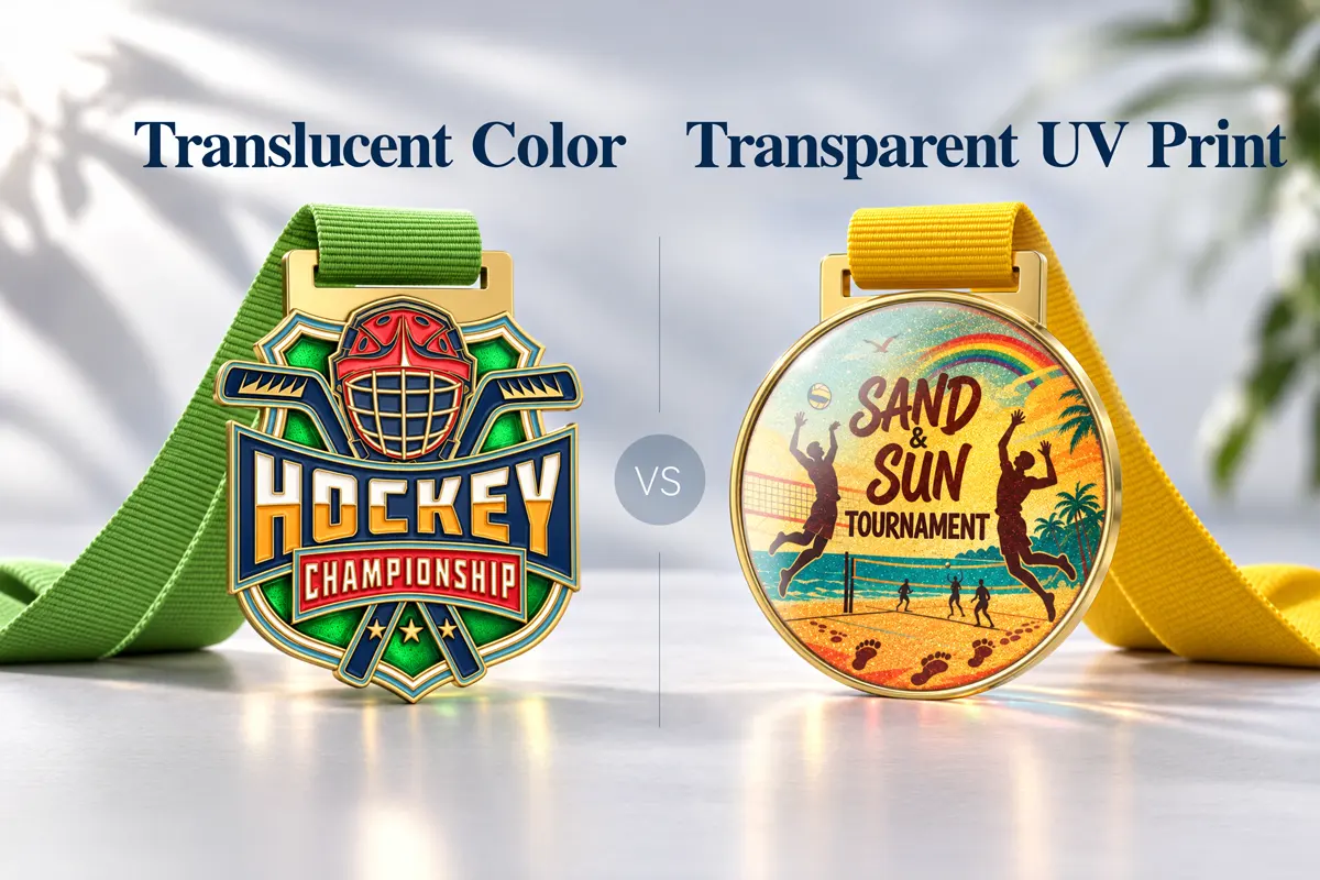 Translucent Color vs. Transparent UV Print Translucent Color vs. Transparent UV Print