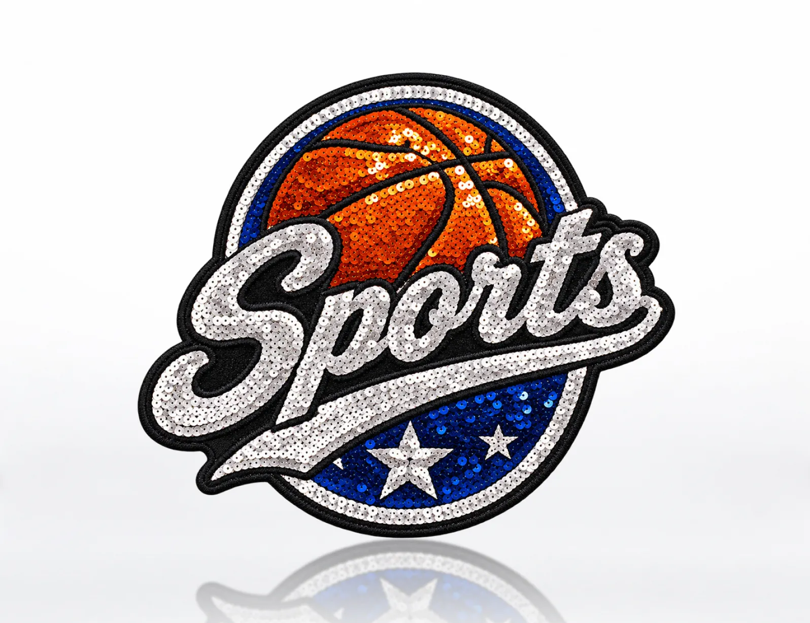 Custom Sequin Sports Patches