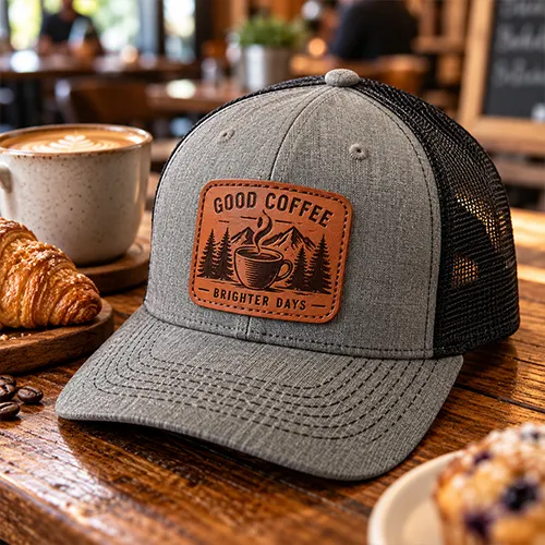 Custom Leather Patches for Custom Snapback Hat
