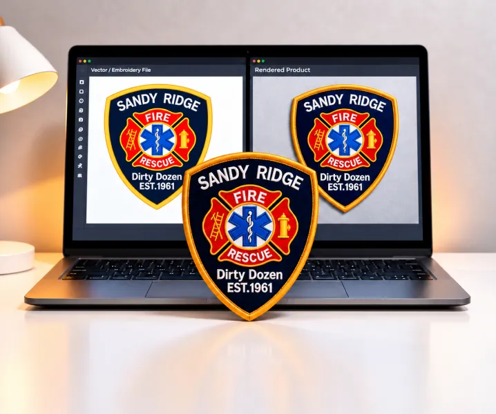Embroidered Fire Department Patches
