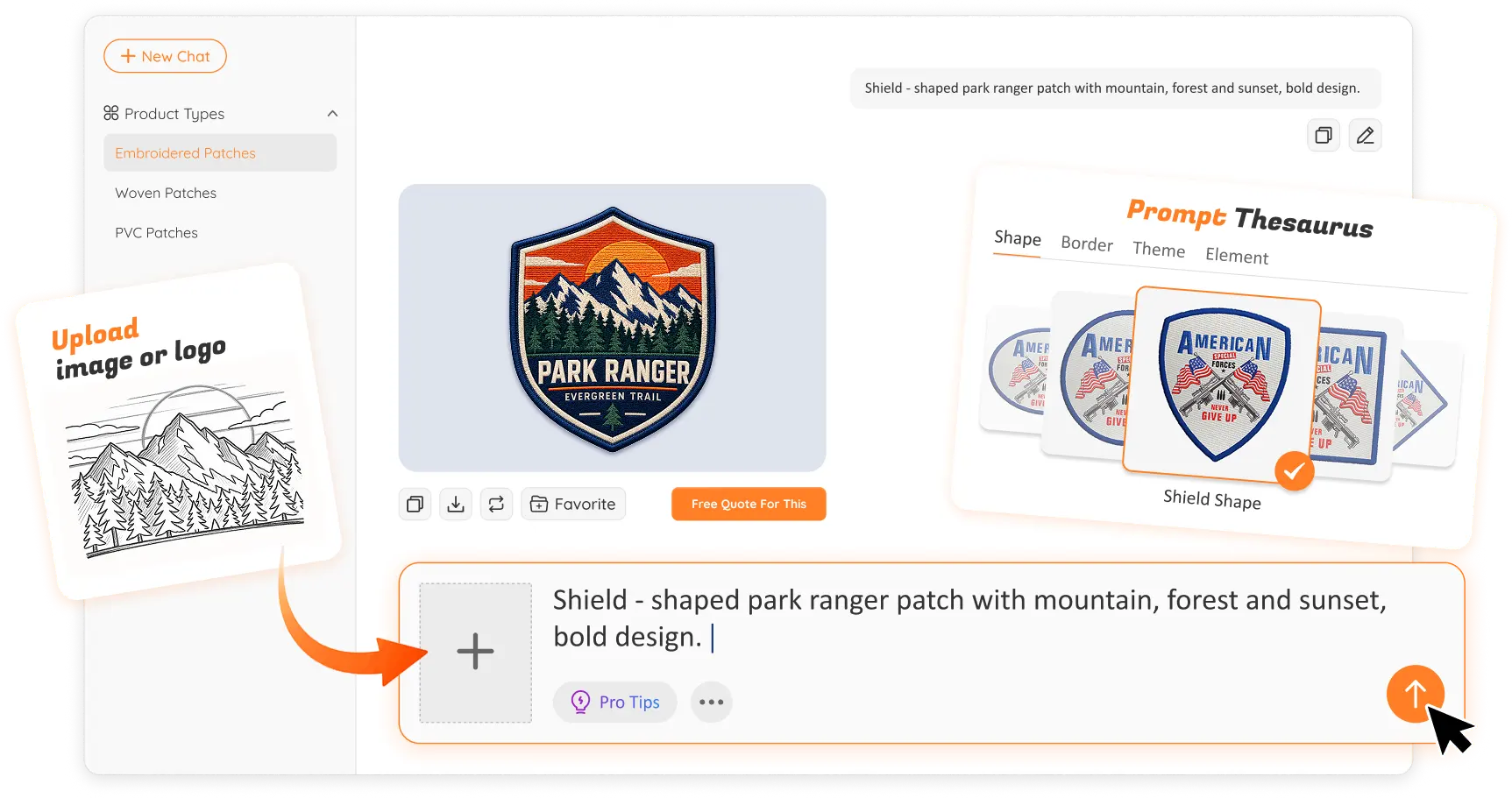Free Text to Image Art AI Patch Generator