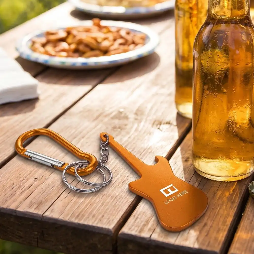 Promo Guitar Shaped Bottle Opener Key Holder