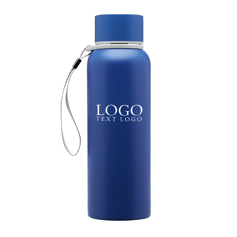 Custom Insulated 17 Oz Ransom Water Bottle Blue With Logo