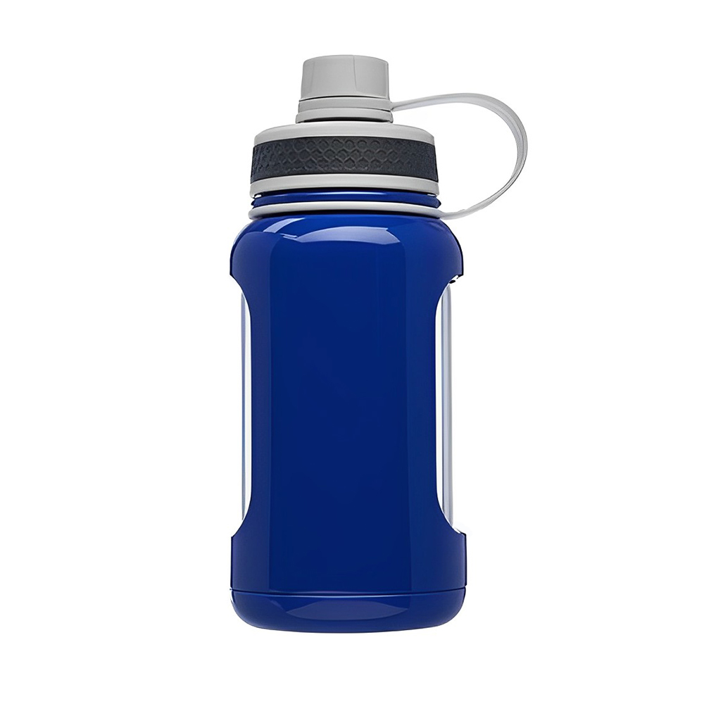 Custom 22 Oz Glass Sports Water Bottle Blue Color