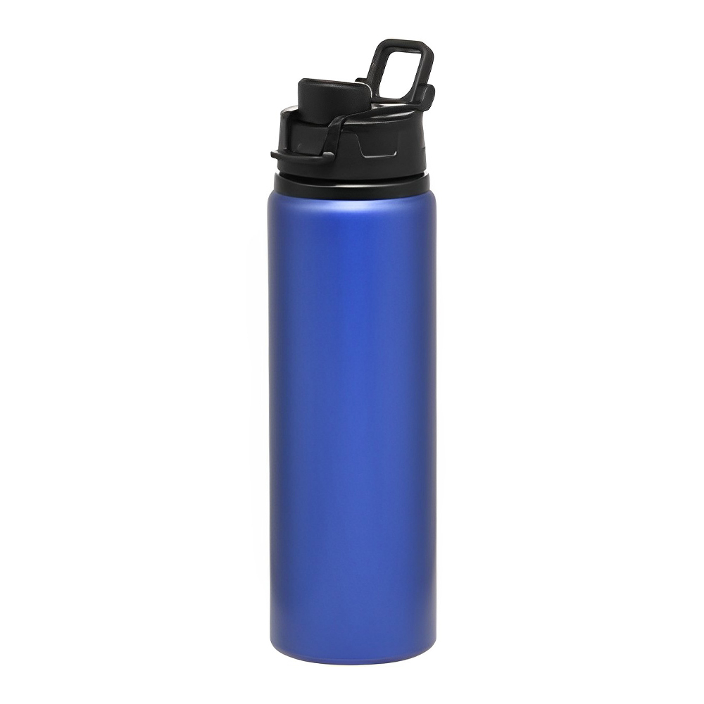 Custom 25 Oz Aluminum Water Bottles with Snap Lid Blue Color