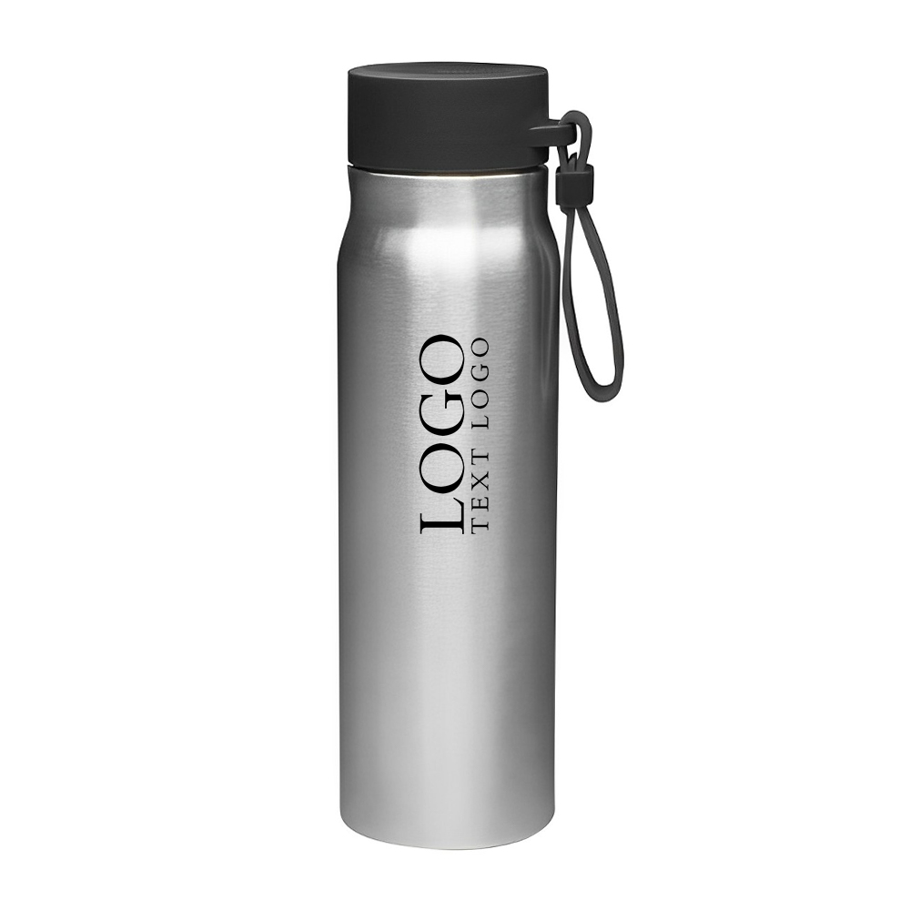 Custom 17 Oz Vacuum Insulated Water Bottles Black With Logo