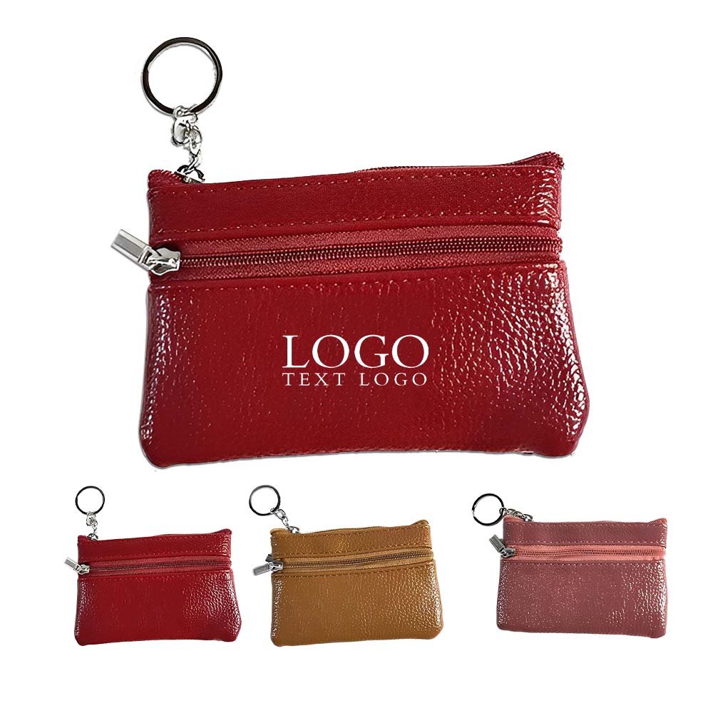 Mini Pu Leather Coin Purse Group With Logo