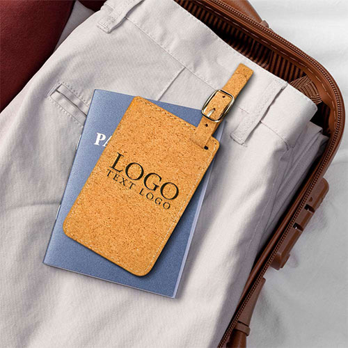 Cork Agglomerated Luggage Tag