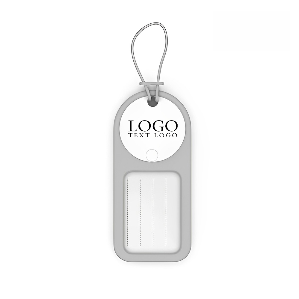 SpotScout  Bluetooth Tracker And Luggage Tag White Gray With Logo