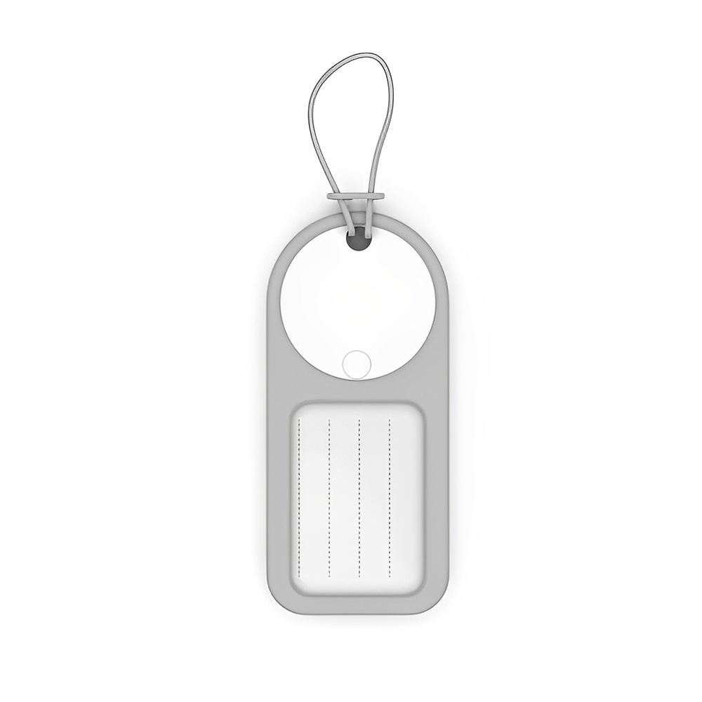 SpotScout  Bluetooth Tracker And Luggage Tag White Gray