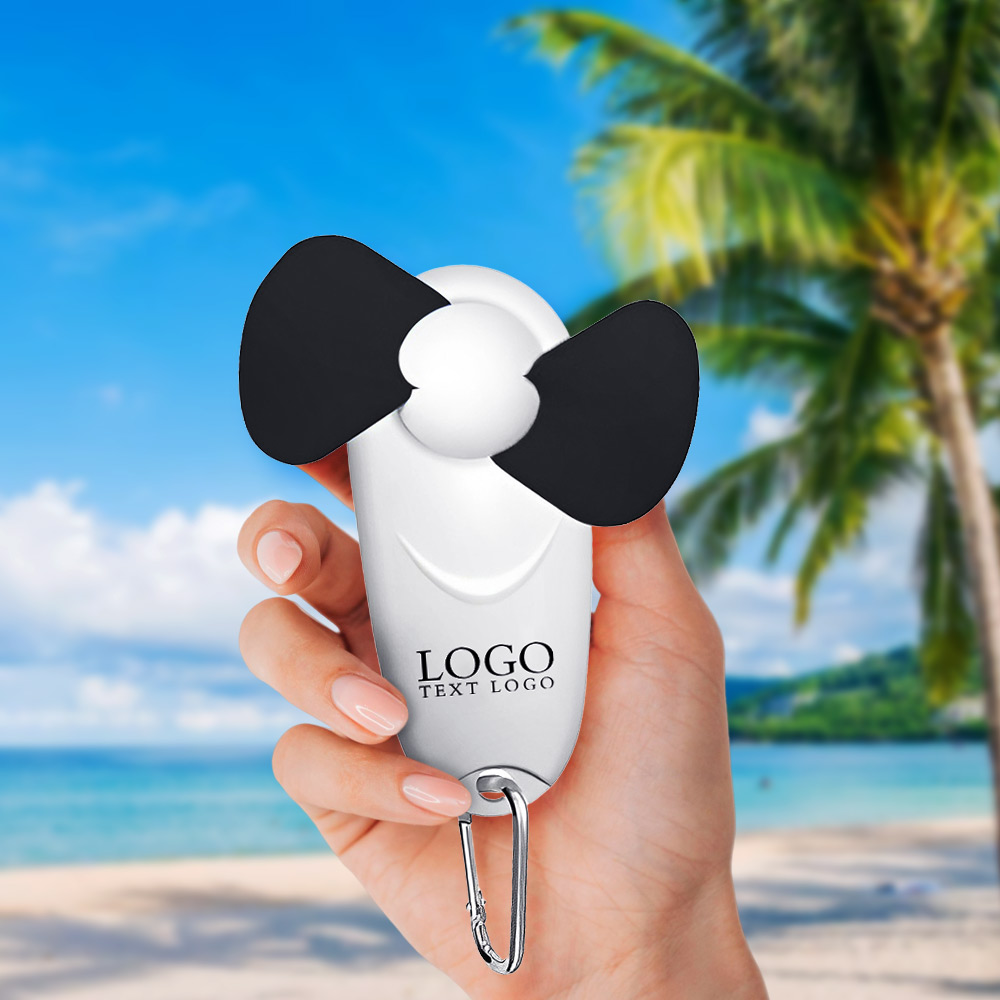 Giveaway Portable Fan With LED Light Keychain