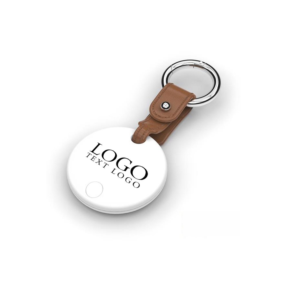 Spot Pro Bluetooth Finder And Key Chain White Brown With Logo