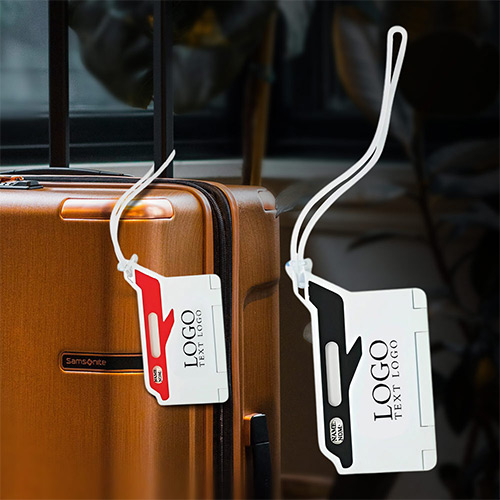 Airplane Luggage Tag With Custom Logo