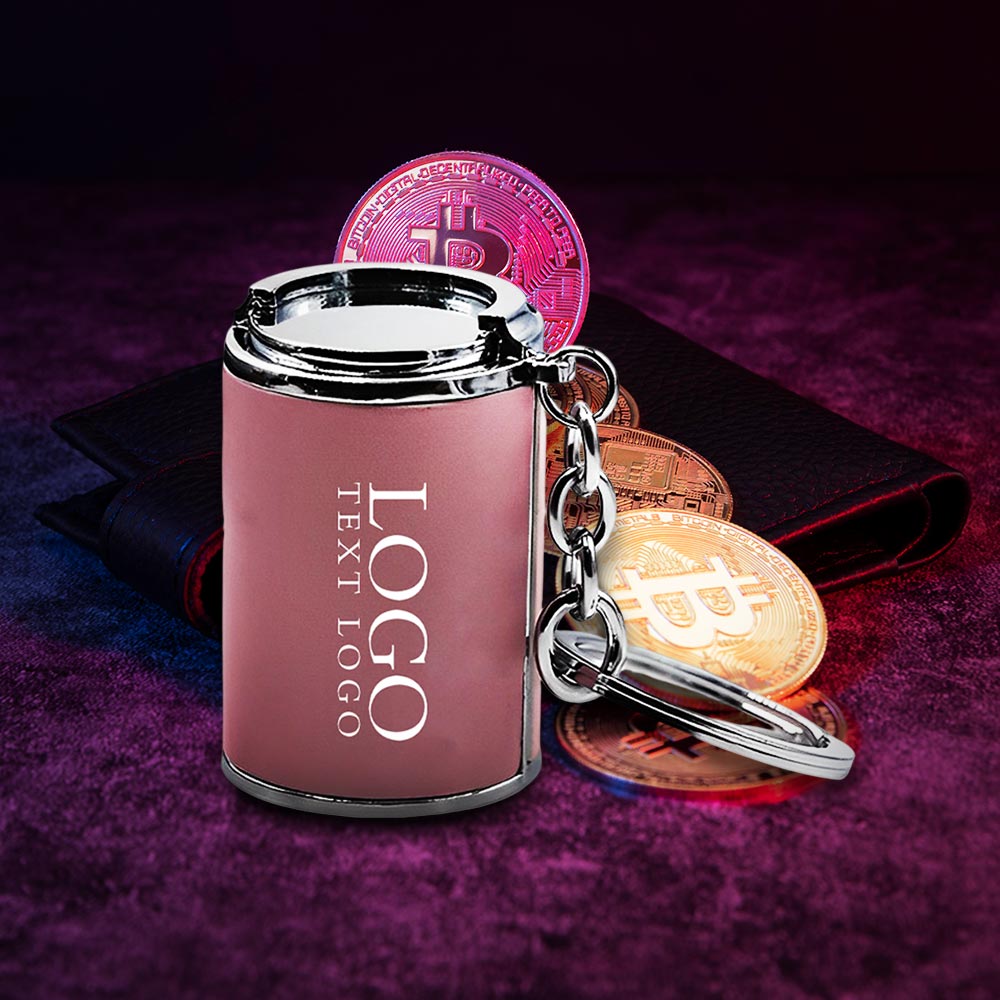 Giveaway Metal Money Box with Key Chain