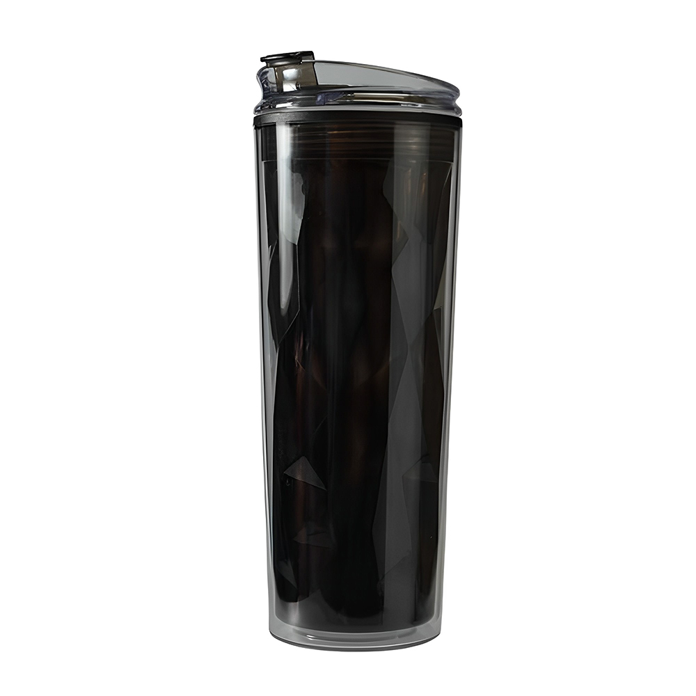 Advertising ouble Wall Plastic Travel Mug Black