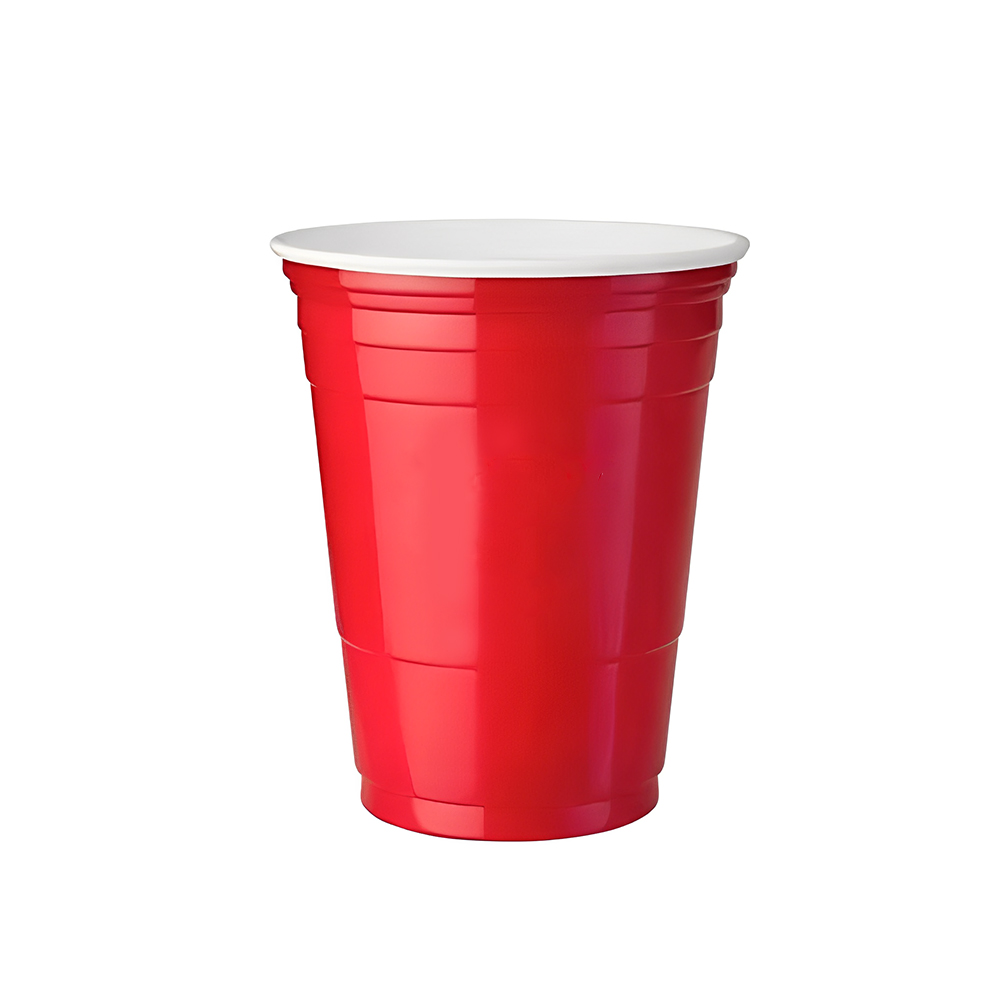 16 oz Solo Disposable Party Cup Red